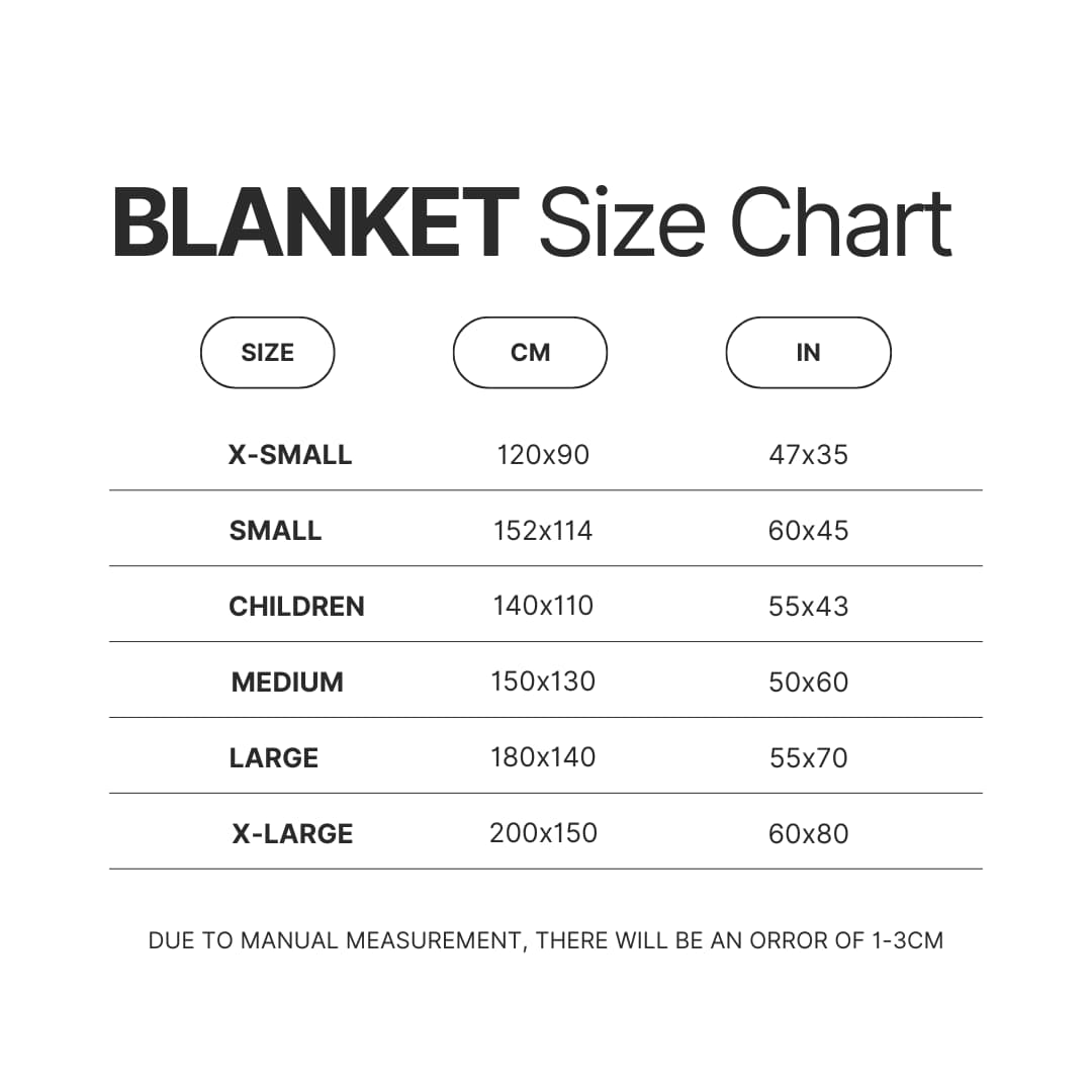 Blanket Size Chart - Brockhampton Store