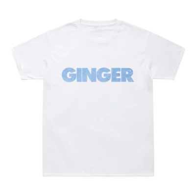 kf H5624f6d63252447686616055c7de88a8O Summer Hip Hop Tee Shirt GINGER Letter Print T Shirt Men Women O Neck Cotton T - Brockhampton Store